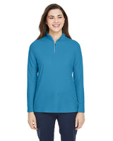 Ladies' Fusion ChromaSoft™ Pique Quarter-Zip