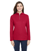 Ladies' Fusion ChromaSoft™ Pique Quarter-Zip