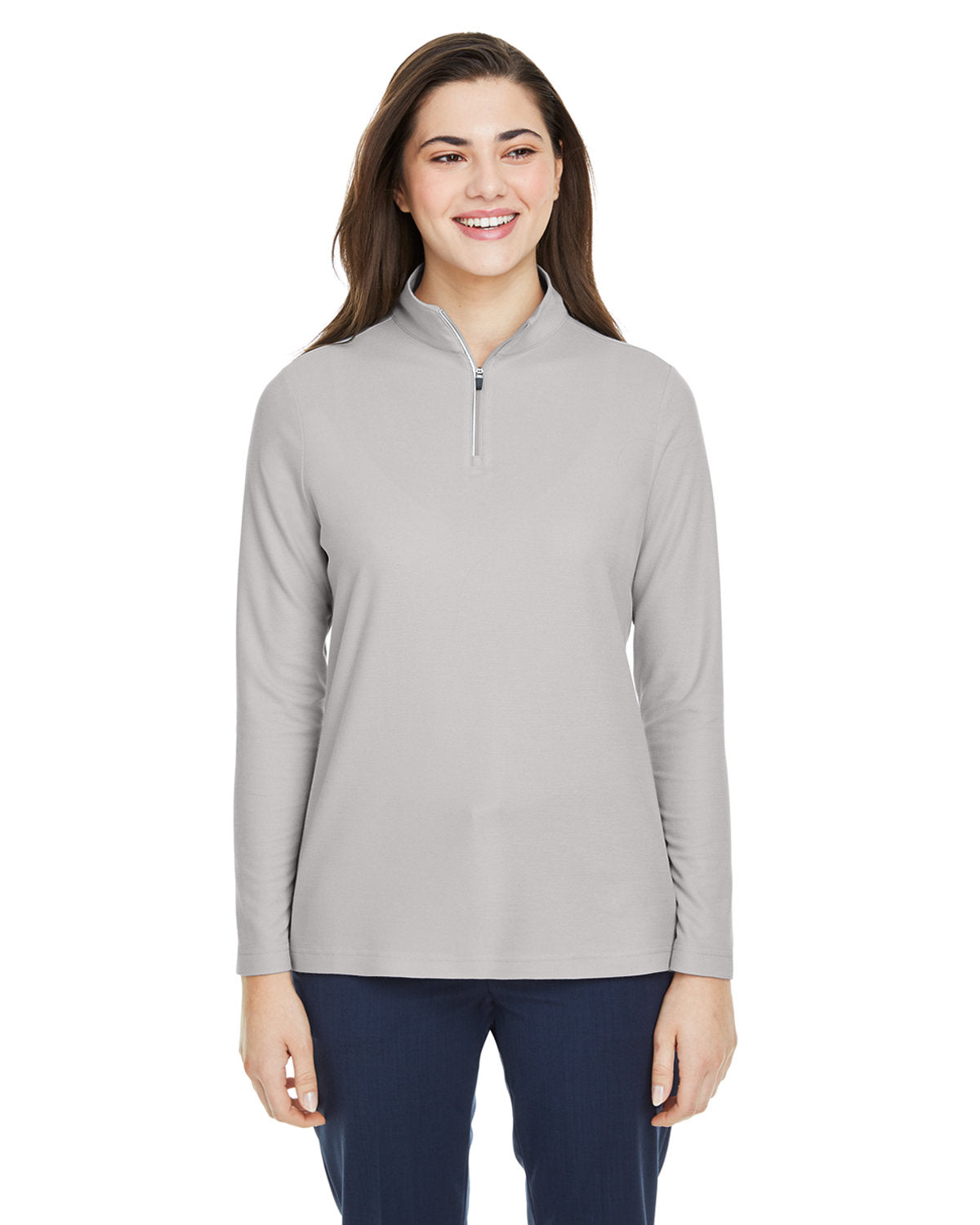 Ladies' Fusion ChromaSoft™ Pique Quarter-Zip