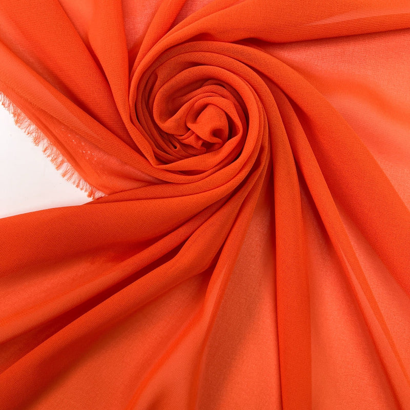 Polyester Crepe Orange