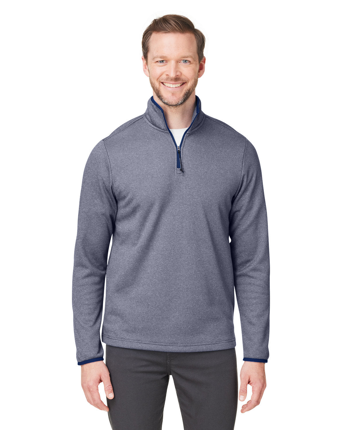 Men's Venture Heathered Stripe Quarter-Zip