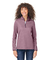 Ladies' Venture Heathered Stripe Quarter-Zip