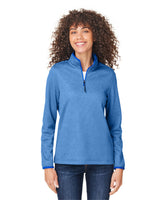 Ladies' Venture Heathered Stripe Quarter-Zip