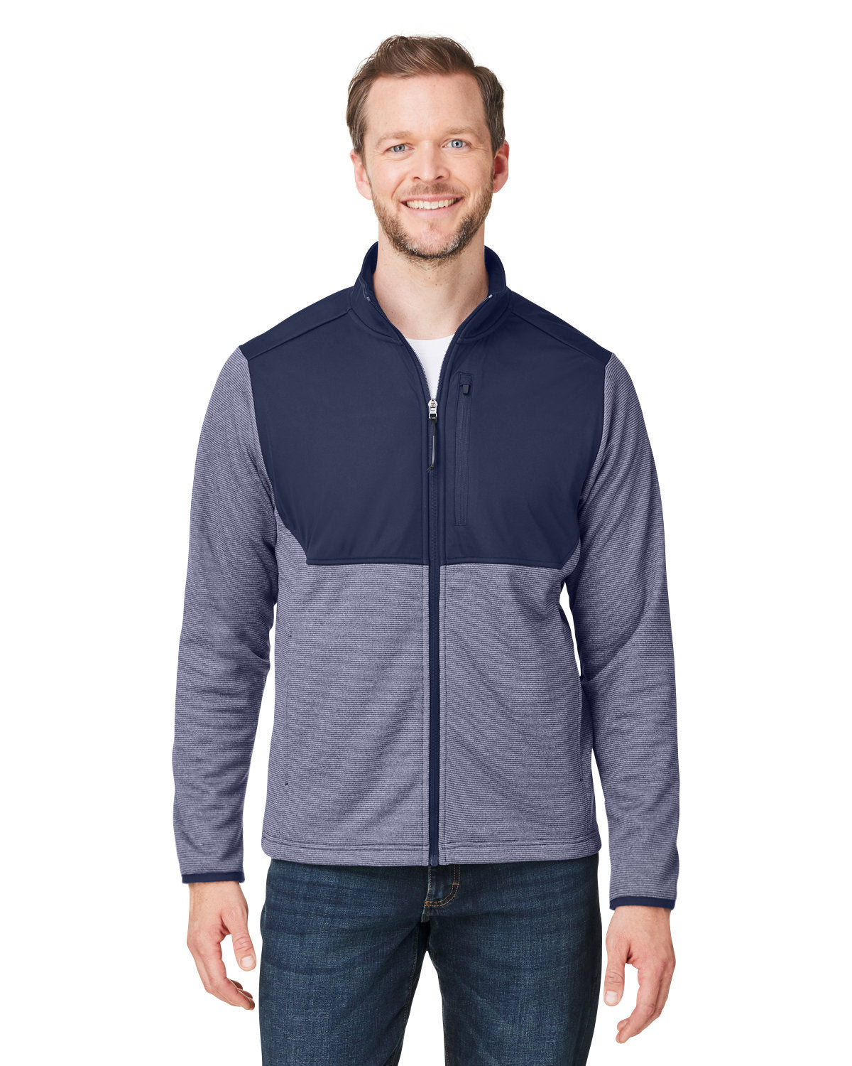 Men's Venture Heathered Stripe Hybrid Jacket