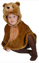 Cuddly Little Brown Bear Cape Costume Set