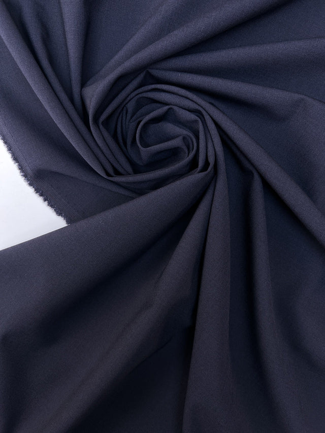 Wool Blend Woven Purple Blue Stretch