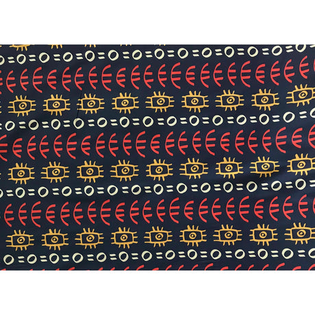 2 Yard African Print Stretch Cotton Satin Fabric Soft Lightweight 58 Inch Width