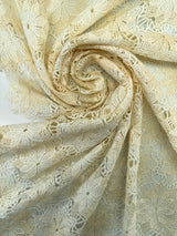 Polyamid Macramé Floral White-Beige