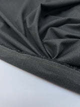 Polyester Cotton Elastane Melange Gray Suiting Fabric