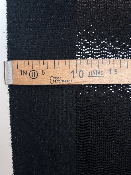 Black Lurex Knitted Fabric