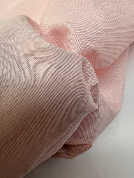 Linen Rep Weave Fabric Pink Shades