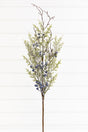 33" Blue Frosted Juniper Spray