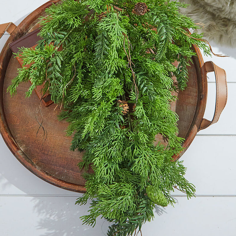 Cedar Hemlock Swag 32 Inch Christmas Greenery Holiday Decoration