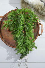 Cedar Hemlock Swag 32 Inch Christmas Greenery Holiday Decoration