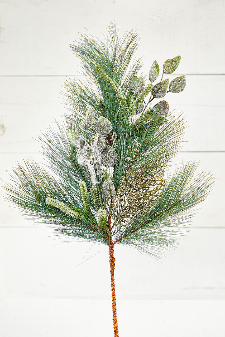 29" Christmas Cedar Eucalyptus Spray