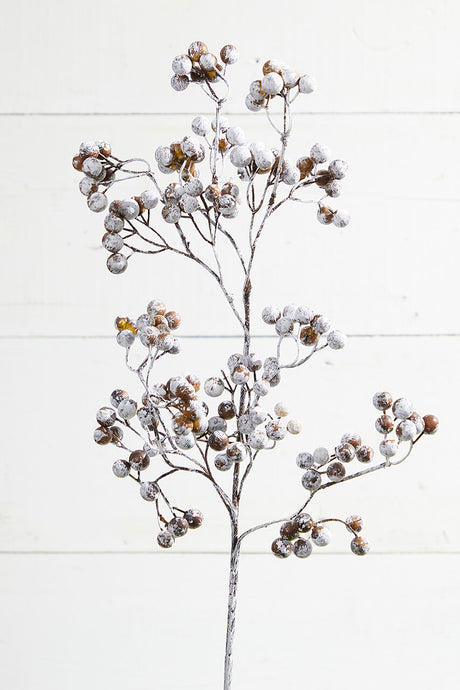 32” Cedar Snow Berry Christmas Spray