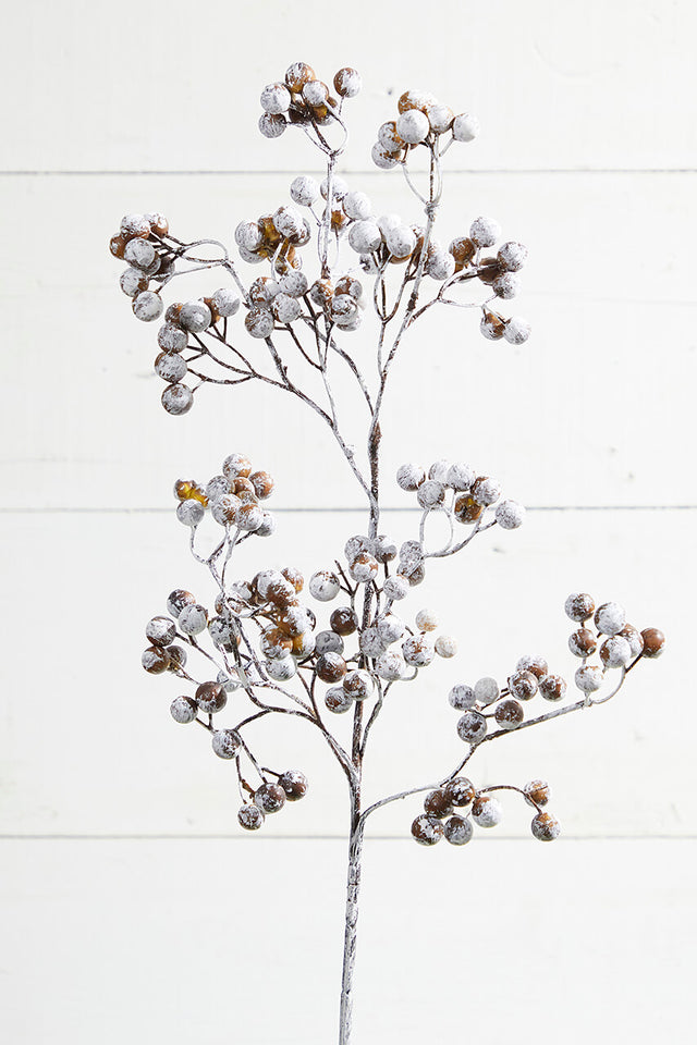 32” Cedar Snow Berry Christmas Spray