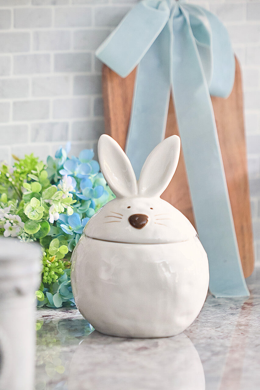 8" Ceramic Bunny Cookie Jar