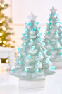 11.5" Light Blue Ceramic LED Tree