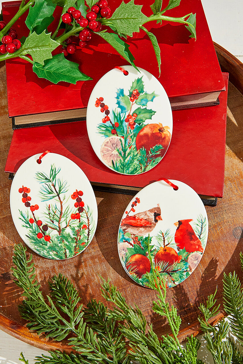 5" Cardinal Ceramic Ornament