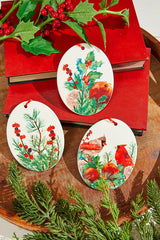 5" Cardinal Ceramic Ornament