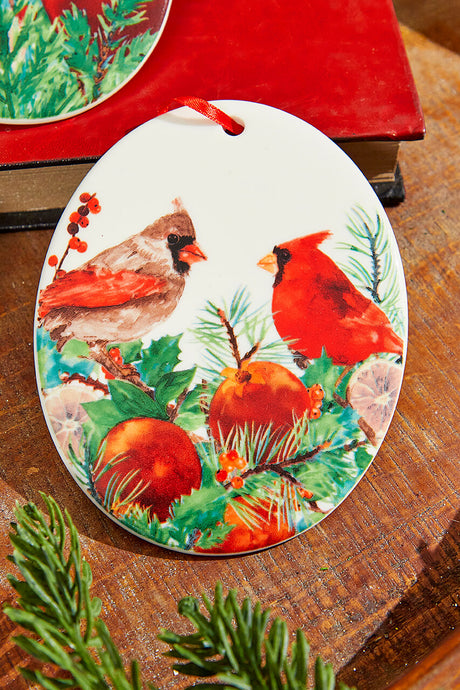5" Cardinal Ceramic Ornament