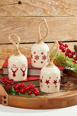 8" Holiday Bell Ceramic Ornament