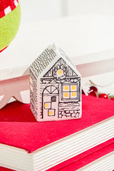 3" LED Ceramic House Ornament