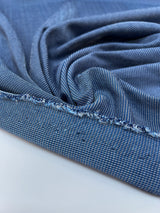 Polyamide Elastane Knitted Blend Silver Blue