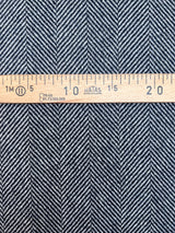 Wool Tweed Gray Herringbone