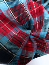 Cotton Tweed Checked Red Green Blue