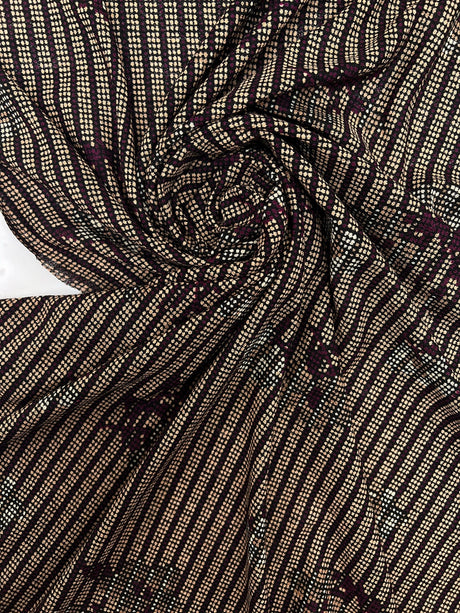 Acrylic Stretch Knitted Multicolour Fabric