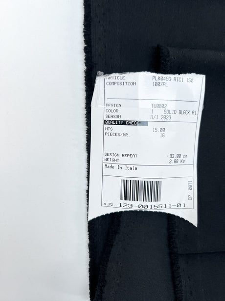 Black Woven Polyester Fabric