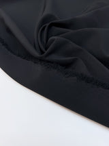 Black Crepe Blend Suit Fabric