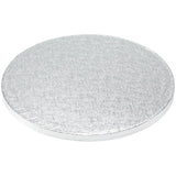 10" Round Silver Foil Cake Board Drum
