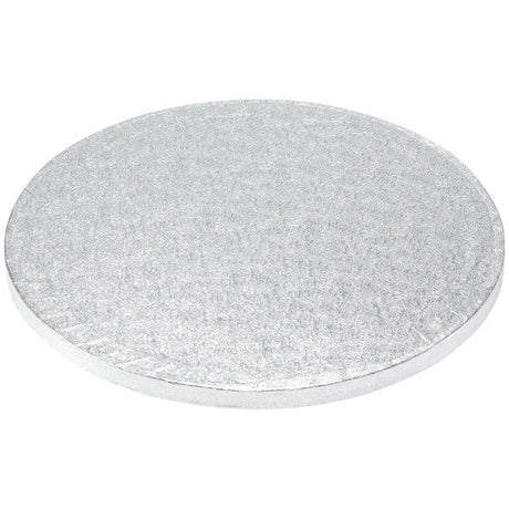 10" Round Silver Foil Cake Board Drum