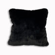 Soft Cozy Fuzzy Faux Fur Pillow - Faux Fur Fabric, Solid, 20" X 20", Black, Charcoal Gray, Offwhite, Silver, Mocha, Rose, Navy, Honey Gold, Teal Blue (1 Piece)