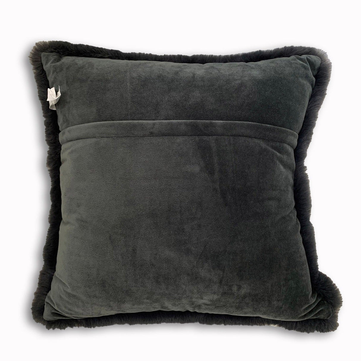 Soft Cozy Fuzzy Faux Fur Pillow - Faux Fur Fabric, Solid, 20" X 20", Black, Charcoal Gray, Offwhite, Silver, Mocha, Rose, Navy, Honey Gold, Teal Blue (1 Piece)