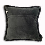 Soft Cozy Fuzzy Faux Fur Pillow - Faux Fur Fabric, Solid, 20" X 20", Black, Charcoal Gray, Offwhite, Silver, Mocha, Rose, Navy, Honey Gold, Teal Blue (1 Piece)