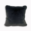 Soft Cozy Fuzzy Faux Fur Pillow - Faux Fur Fabric, Solid, 20" X 20", Black, Charcoal Gray, Offwhite, Silver, Mocha, Rose, Navy, Honey Gold, Teal Blue (1 Piece)