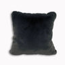 Soft Cozy Fuzzy Faux Fur Pillow - Faux Fur Fabric, Solid, 20" X 20", Black, Charcoal Gray, Offwhite, Silver, Mocha, Rose, Navy, Honey Gold, Teal Blue (1 Piece)
