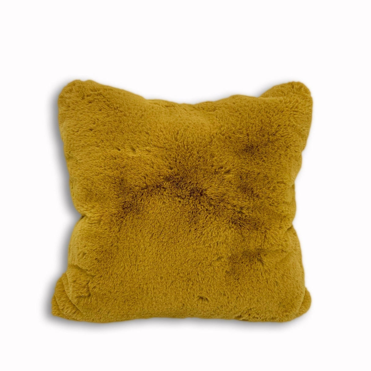 Soft Cozy Fuzzy Faux Fur Pillow - Faux Fur Fabric, Solid, 20" X 20", Black, Charcoal Gray, Offwhite, Silver, Mocha, Rose, Navy, Honey Gold, Teal Blue (1 Piece)