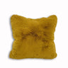 Soft Cozy Fuzzy Faux Fur Pillow - Faux Fur Fabric, Solid, 20" X 20", Black, Charcoal Gray, Offwhite, Silver, Mocha, Rose, Navy, Honey Gold, Teal Blue (1 Piece)