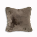 Soft Cozy Fuzzy Faux Fur Pillow - Faux Fur Fabric, Solid, 20" X 20", Black, Charcoal Gray, Offwhite, Silver, Mocha, Rose, Navy, Honey Gold, Teal Blue (1 Piece)
