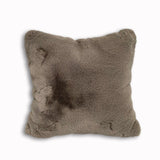 Soft Cozy Fuzzy Faux Fur Pillow - Faux Fur Fabric, Solid, 20" X 20", Black, Charcoal Gray, Offwhite, Silver, Mocha, Rose, Navy, Honey Gold, Teal Blue (1 Piece)
