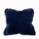 Soft Cozy Fuzzy Faux Fur Pillow - Faux Fur Fabric, Solid, 20" X 20", Black, Charcoal Gray, Offwhite, Silver, Mocha, Rose, Navy, Honey Gold, Teal Blue (1 Piece)