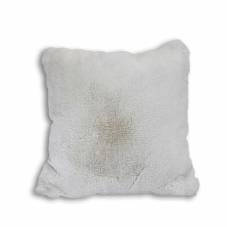 Soft Cozy Fuzzy Faux Fur Pillow - Faux Fur Fabric, Solid, 20" X 20", Black, Charcoal Gray, Offwhite, Silver, Mocha, Rose, Navy, Honey Gold, Teal Blue (1 Piece)