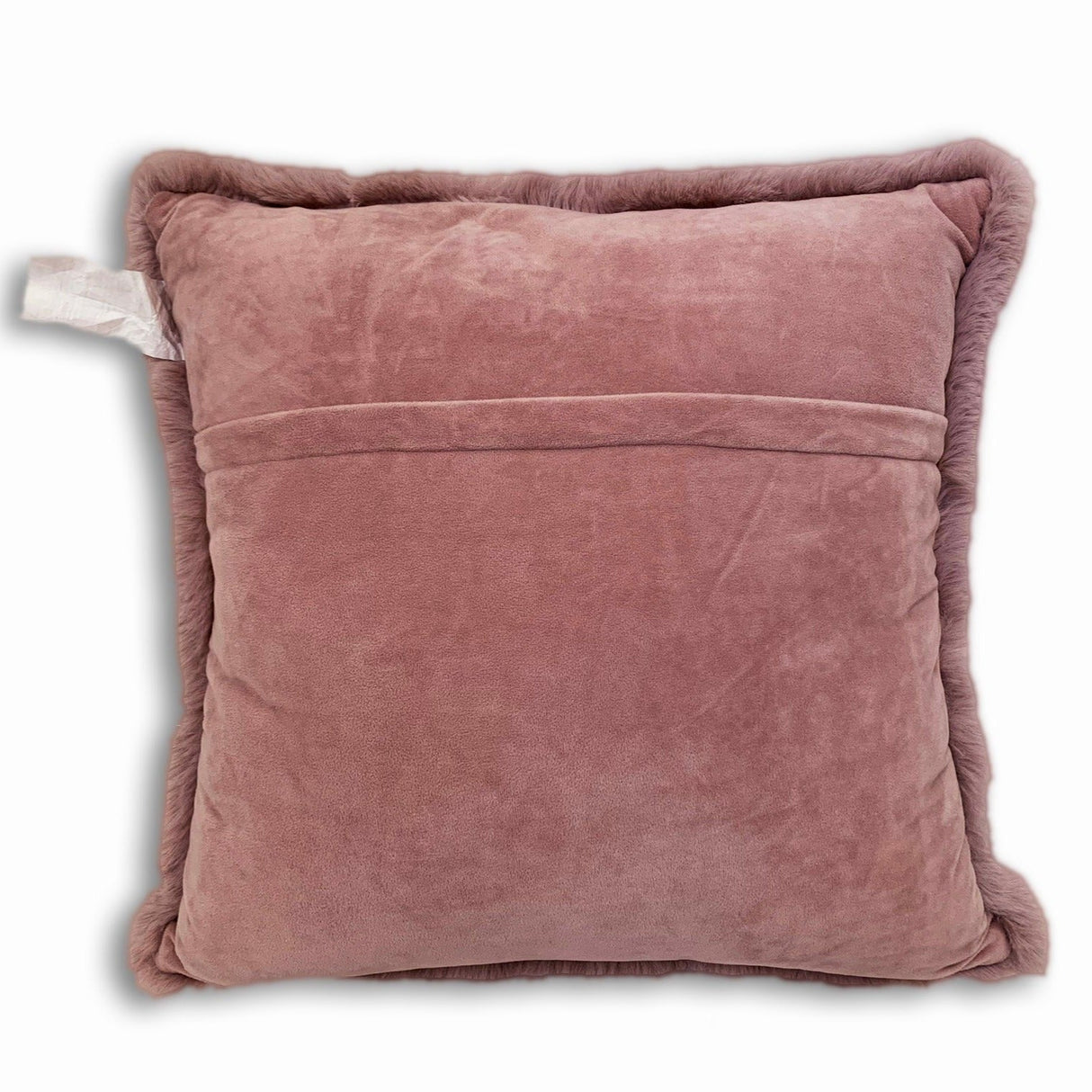 Soft Cozy Fuzzy Faux Fur Pillow - Faux Fur Fabric, Solid, 20" X 20", Black, Charcoal Gray, Offwhite, Silver, Mocha, Rose, Navy, Honey Gold, Teal Blue (1 Piece)