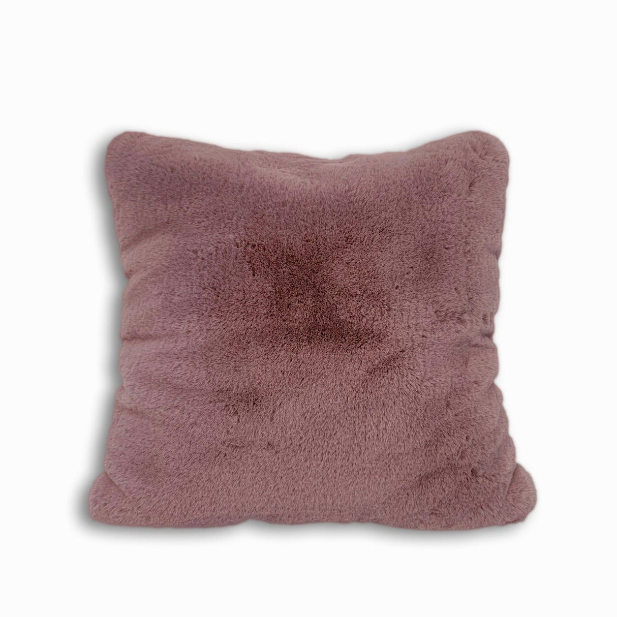 Soft Cozy Fuzzy Faux Fur Pillow - Faux Fur Fabric, Solid, 20" X 20", Black, Charcoal Gray, Offwhite, Silver, Mocha, Rose, Navy, Honey Gold, Teal Blue (1 Piece)
