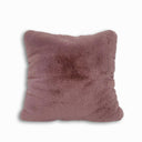 Soft Cozy Fuzzy Faux Fur Pillow - Faux Fur Fabric, Solid, 20" X 20", Black, Charcoal Gray, Offwhite, Silver, Mocha, Rose, Navy, Honey Gold, Teal Blue (1 Piece)